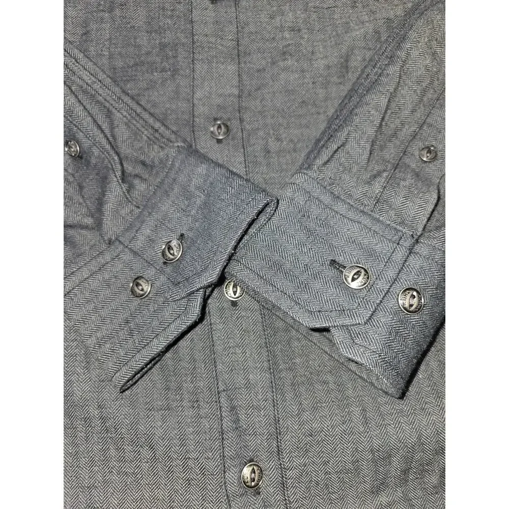 Kuhl Shiftr Shirt Mens Large Gray Linen Blend Outdoors Button Front Long Sleeve